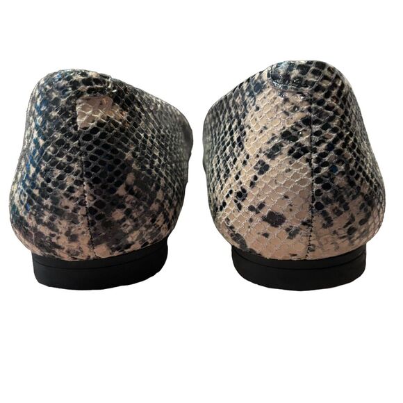 Vionic Women's Caballo Ballet Flats Gray Tan Snake Print Size 7 Leather Shoes - Picture 5 of 7